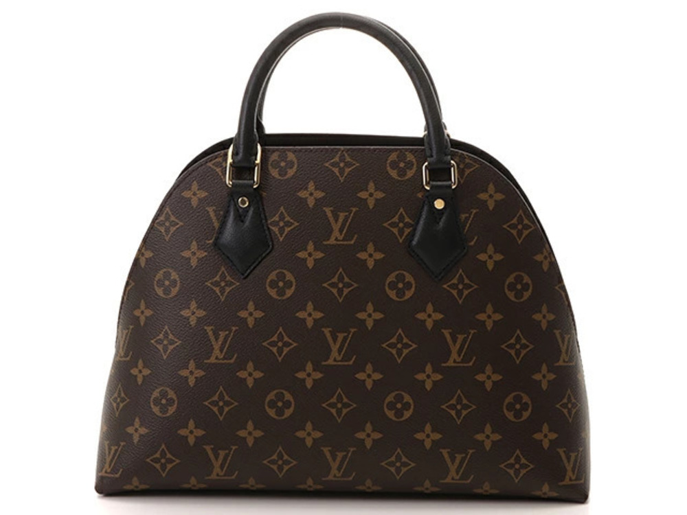 LOUIS VUITTON Handbag Alma Two Back Monogram Noir Black AH